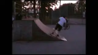 BMX Rider Airs Over Skateboarder on a Quarter Pipe (Lake County Skateboarding)