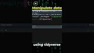 R programming for beginners. Manipulate data using the tidyverse: select, filter and mutate 