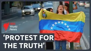 Venezuela's opposition leader out of hiding on a day of competing rallies over disputed election