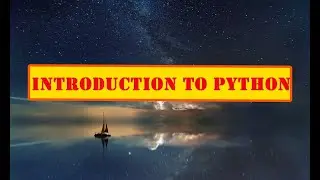 Introduction to Python