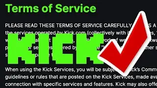 Reading the ACTUAL Kick.com Terms Of Service