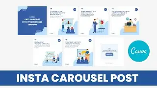 Instagram carousel post in canva | Carousel post in canva