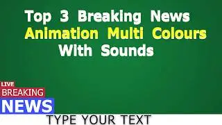 Breaking News Green Screen | Free Animation | Download Free
