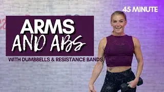 45 MINUTE Powerful Upper Body Workout // Dumbbells & Resistance Bands