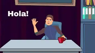 introduce yourself in spanish | phone call in spanish | cartoon animator
