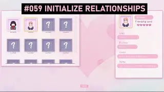 Create a Visual Novel from Scratch in Unreal Engine 5 - #059 - Initialize Relationships