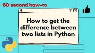 How to get the difference between two lists in Python