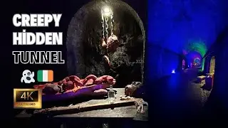 Creepy Secret Tunnel in Waterford, Ireland HD 4k Live Video