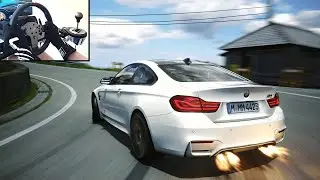 Drifting BMW M4 Competition Manual | Assetto Corsa ( Steering Wheel ) Gameplay