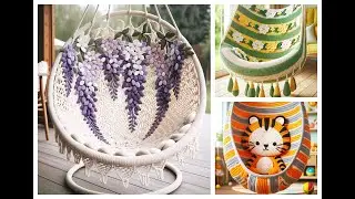 Nice hammock chair knitted with wool (share ideas) #crochet #hammocks #chair #design #knitting