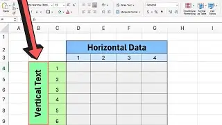 How to Get Vertical Text in Excel