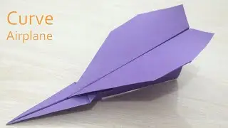 How to make a rising curve paper plane that flies far - Best paper airplane in the World