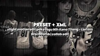 [PRESET]+XML ALIGHT MOTION EDIT PAKE LAGU Nih Kena Tilang -Larissa Branscomb || Collab Edit