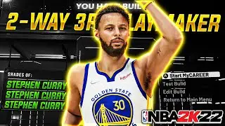 MY *NEW* 2-WAY 3PT PLAYMAKER CAN DO EVERYTHING IN NBA 2K22! BEST PG BUILD 2K22!
