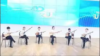 Халық күйі "Тайбұрыл" Шабыт домбырашылар ансамблі. Ұстазы Оспанова Замира Самаркановна