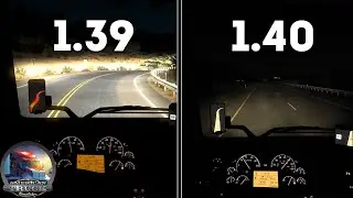1.39 vs 1.40 | Euro Truck Simulator 2 | Graphics comparison (No mods)