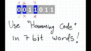 Use Hamming Code to Spot Errors in 7 Bit Words