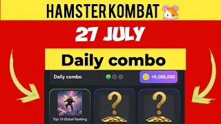 27 July daily combo hamster Kombat 🐹 hamster Kombat daily combo today 27 July.#hamsterkombat #crypto