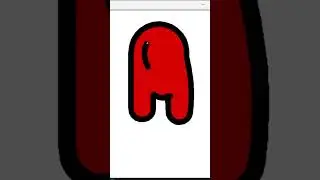 Among-us character program in python turtle graphics 