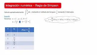 Integración numérica - Regla de Simpson 3/8 02