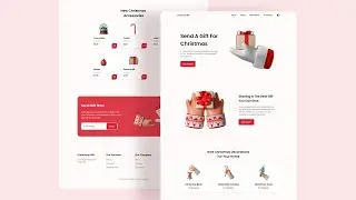 Responsive Landing Page Using HTML CSS And JavaScript 🎄| Responsive Web Design Christmas