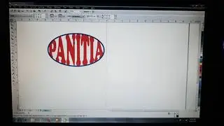 tutorial membuat tulisan sesuai objek di coreldraw