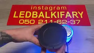 Мигалка желтая/синяя светодиодная