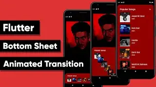 Flutter Advanced Bottom Sheet Transitions