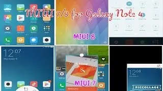 MIUI 7 For Galaxy Note 4 EXYNOS / SNAPDRAGON | MIUI 8 for Galaxy Note 4 EXYNOS 