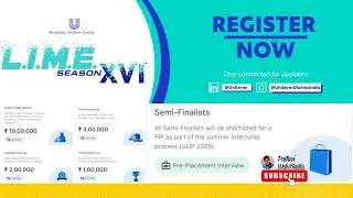 HUL LIME Season XVI 2024 |  Win Exciting Prizes | Get Summer Internship | 