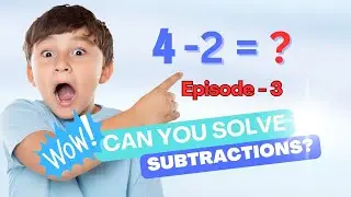 Subtraction For Kids Episode - 3 | Minus With Pictures | Pre-K, Kindergarten, Grade 1, Grade 2