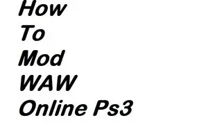 How to mod World at War ps3 Online (No Jailbreak....No Bypass....No Xploder)