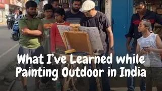 What I've Learned while Painting Outdoor in India/Watercolor Art Vlog/Tips