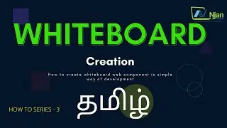 Whiteboard | Web app | HTML | Javascript | Canvas | How To | NJan channel | Tamil Tutorial - 3