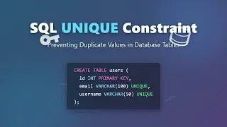 SQL UNIQUE Constraint: Ensuring Data Integrity in Databases 🛡️
