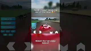 HARD HIT TAKES ME OUT! 😱 #shorts #viral #nascar #roblox #longform #fly #nascar