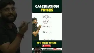 Math Tricks For Fast Calculation | Mathematics Tricks | Maths Tricks #mathsbyarunsir