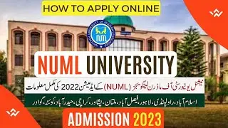 NUMAL University Admissions 2023 || How to apply online in NUMAL University