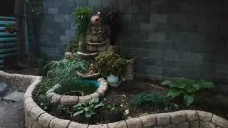 Прудик из арт бетона своими руками! Часть 3! Посадка цветов, покраска бетона!