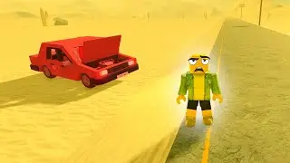 🚗🏜️ Застрял в пустыне на машине из Роблокс
