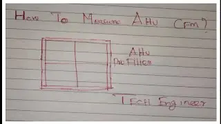 How to calculate AHU cfm in Tamil | Techengineer