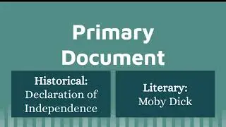 Primary, Secondary, & Tertiary Sources