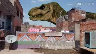 Dinosaur green screen in video from kinemaster