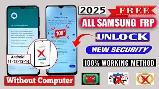 Samsung Galaxy FRP 2025 Without Pc✅ All Samsung Frp Bypass Android 12 13 /14/Samsung Frp Unlock 2025