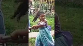 Hilarious girl brutally swings at pinata