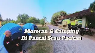 Motorcycling and Camping at Srau Beach, Pacitan