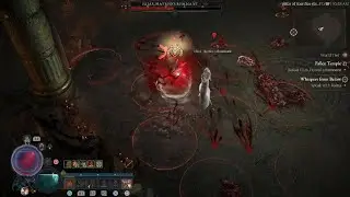 Diablo 4, Blood surge Necro build, beating lvl 70 capstone dungon.