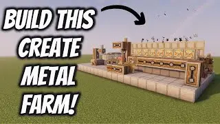 How to build a Create Mod Farm for Copper, Gold, Iron, and Zinc!