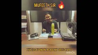BERNULIES THOERY DEMONSTRATION BY MUFEETH SIR @ PHYSICS4U ONLINE ACADEMY