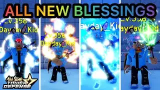 All NEW Unit Blessings Showcase in All Star Tower Defense (Roblox)